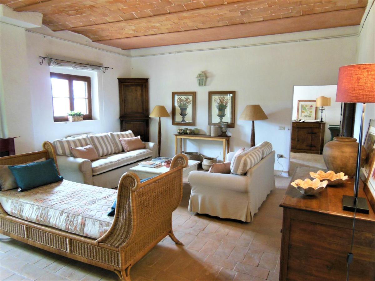 La Fontaiola Villa Le Piazze Luaran gambar