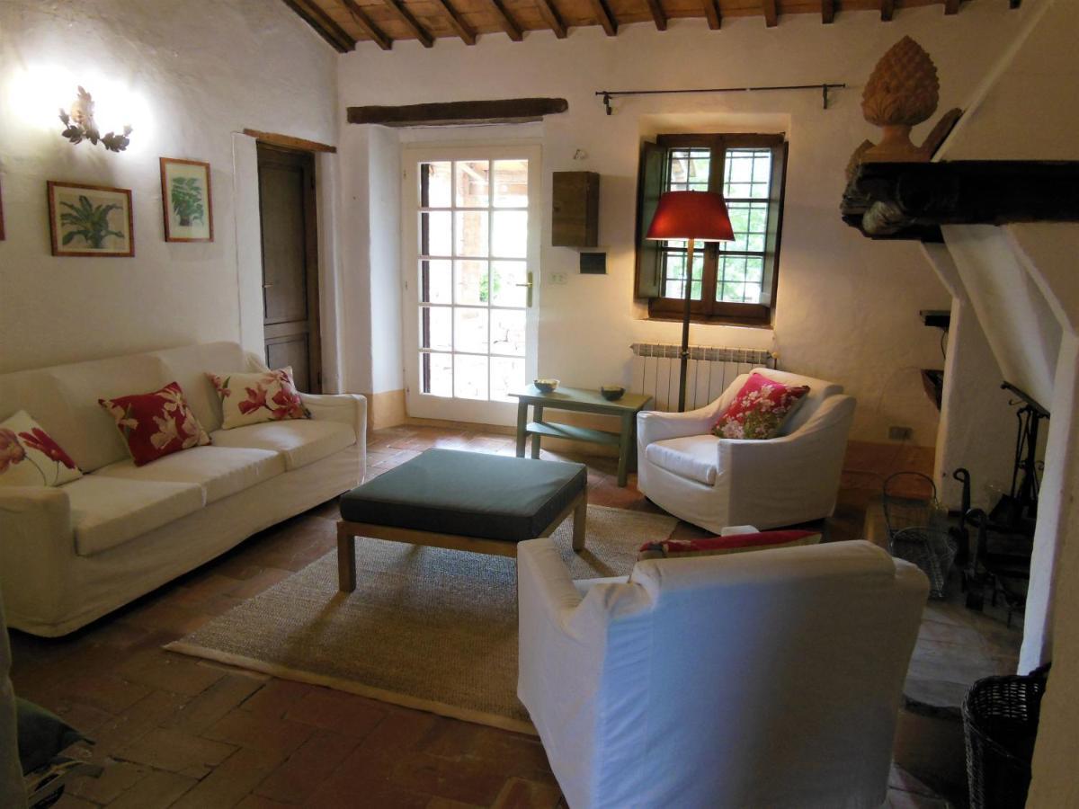 La Fontaiola Villa Le Piazze Luaran gambar