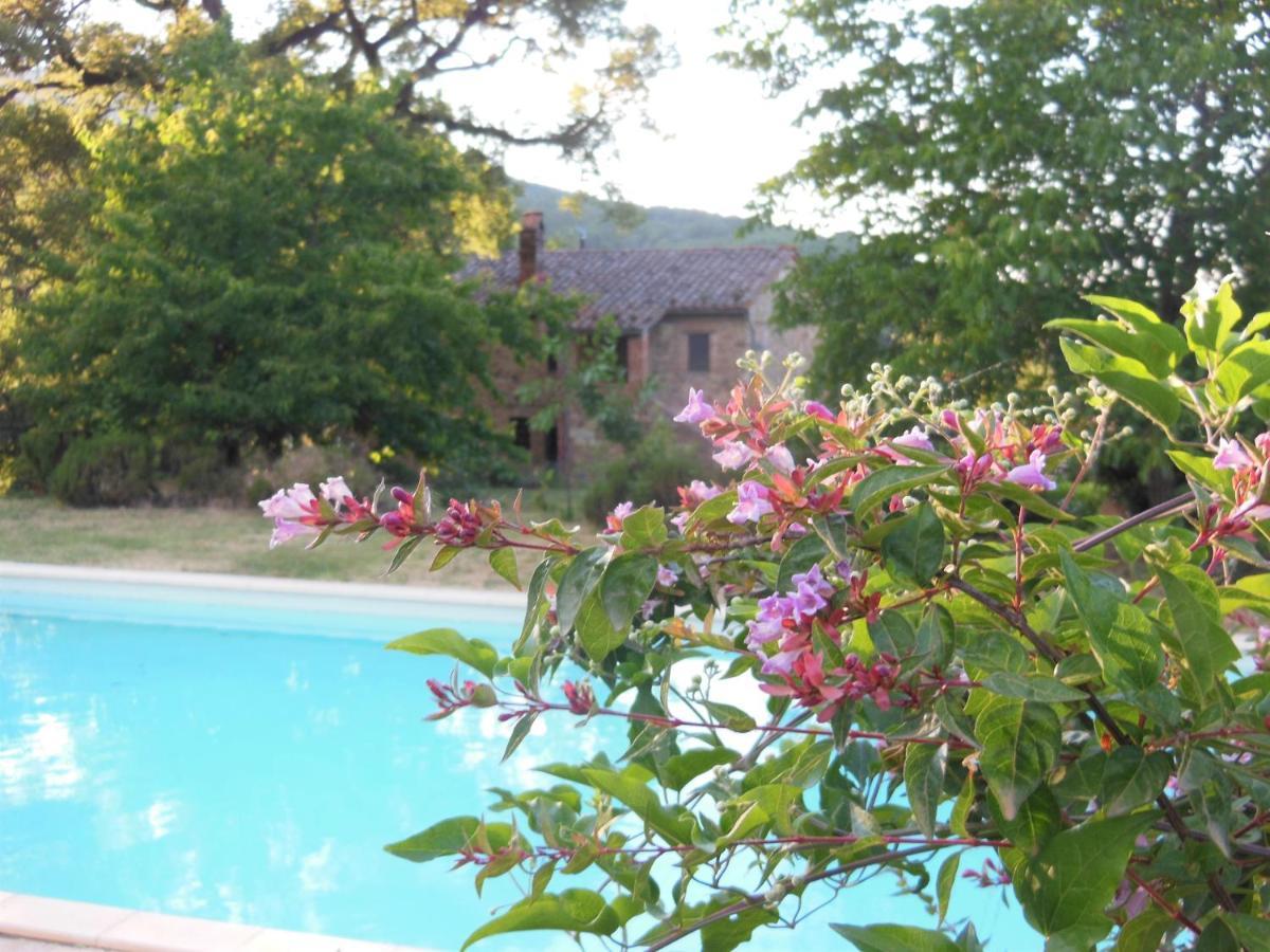 La Fontaiola Villa Le Piazze Luaran gambar