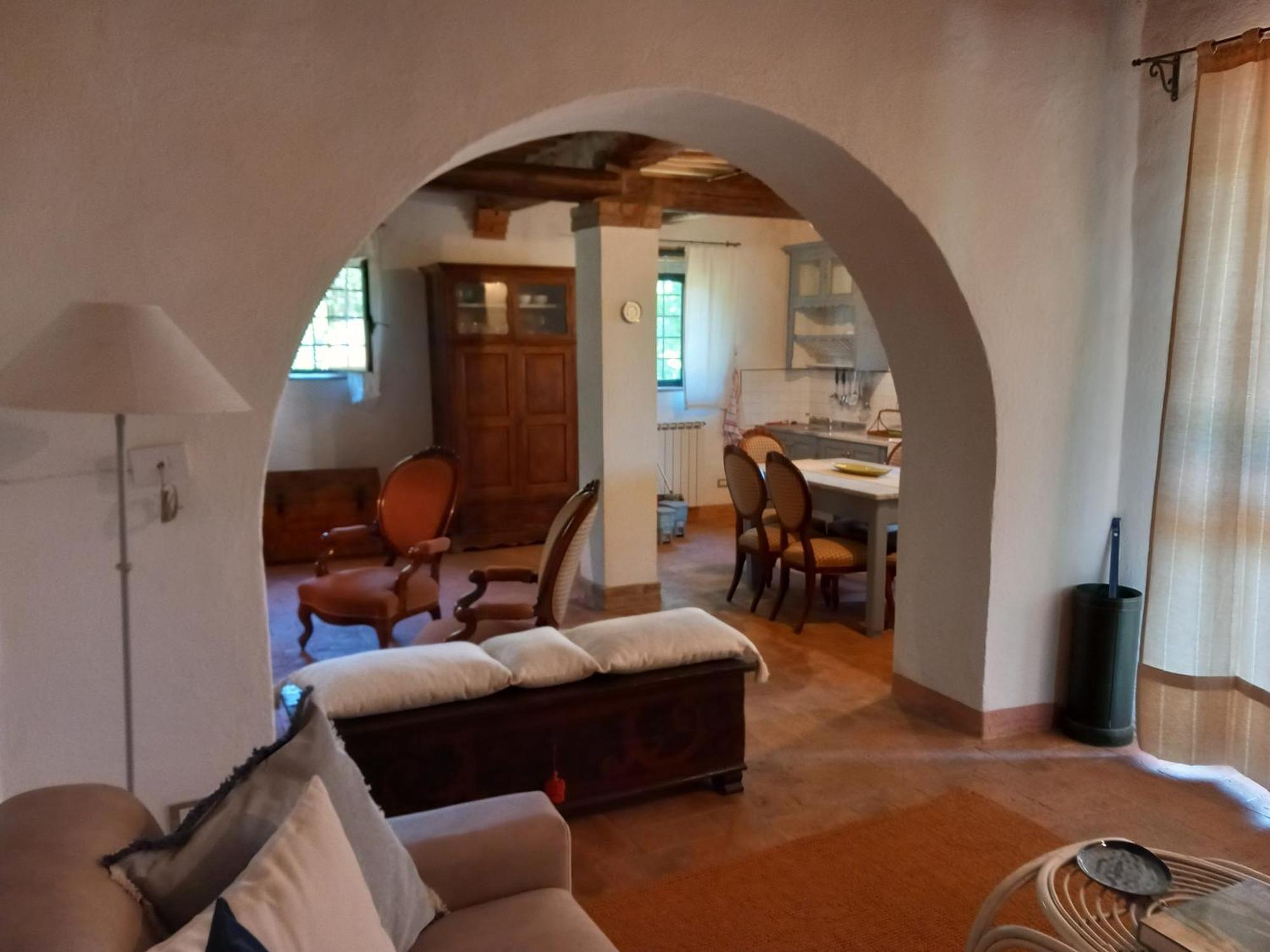 La Fontaiola Villa Le Piazze Luaran gambar