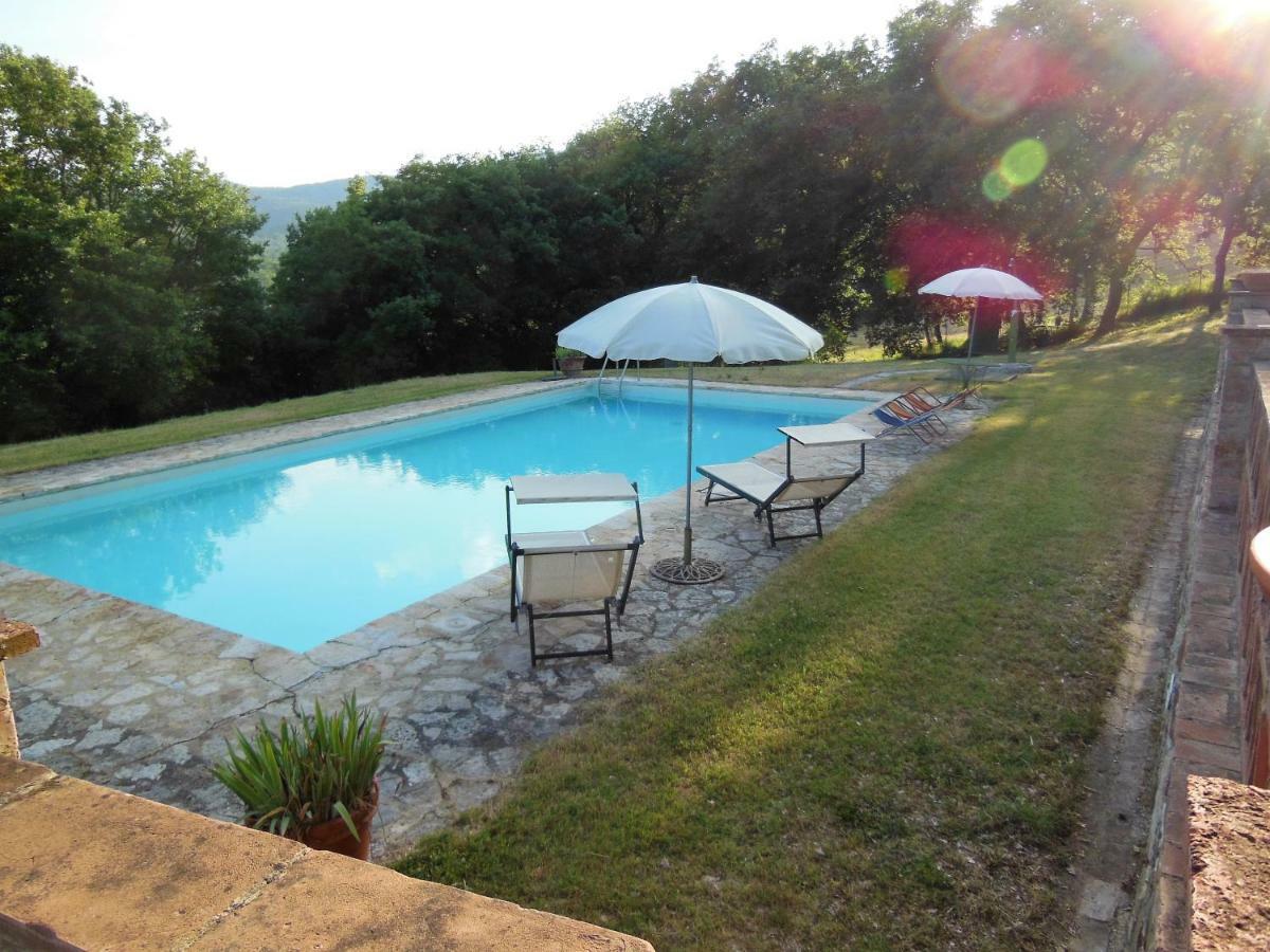 La Fontaiola Villa Le Piazze Luaran gambar